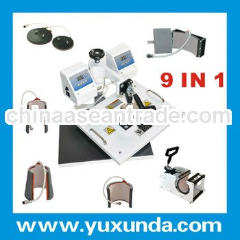 Yuxunda Exclusive listing 2pcs plain heaters and 2pcs control box combo heat press machine-9 IN 1