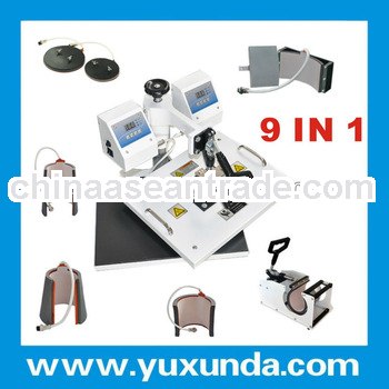 Yuxunda Exclusive listing Multifunctional 9 IN 1 combo heat press machine