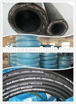 <Hydraulic Rubber Hose> /high temperature and high pressure spiral and braid natural rubber ho