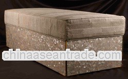 mosaic handmade crafts inlay sofa made from white mop