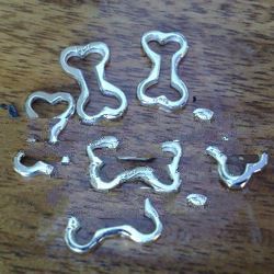 925 Sterling Silver Dogbone Connector Charm