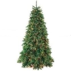 8.5' Full Tiffany Fir Pre Lit Artificial Christmas Tree Multi Light