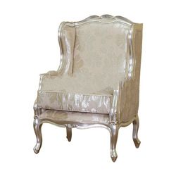 Silver Leaf Chair with Upholstery