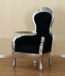 n Furniture - Silver Leaf Grandfather Chair