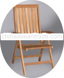 Teak Garden Furniture Folding Arm Chair