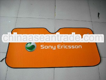 advertising air bubble front car sun shade with silk screen printing