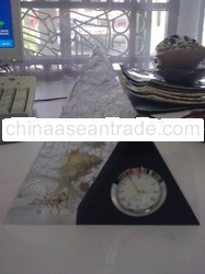 Crystal Resin Clock with Sea Shell