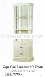 Cape Cod Bookcase 2 Drawers White