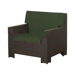 New Rattan Sofa with Upholstery