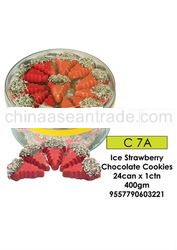 halal ice strawberry chocolate cookies