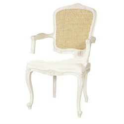 white bordeaux armchair