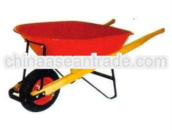 all kinds of tools red metal tray wood handles wheelbarrow WH7606