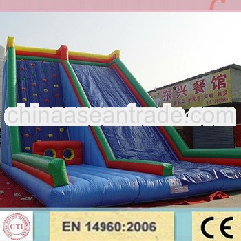 amusement inflatable climbing wall slides