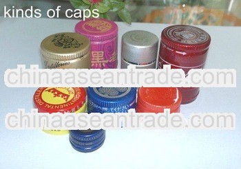 anti-fake Aluminium caps for wine,vodka, whisky bottles and Pharmaceutical Industry