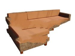 Corner daybed sofa setting