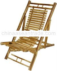 BF-13009 - Outdoor bamboo furniture - Bamboo rustic folding chair recliner