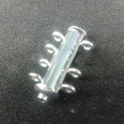 FMNSLIDE03 - 925 Sterling Silver Sliding Clasp 4 Strand