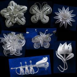 Silver Brooches