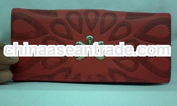 attractive red ladies beautiful PU purse