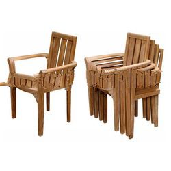 Teak Outdoor Furniture - Classic Stacking Chair