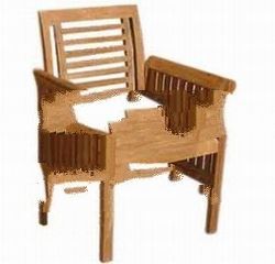 Teak Garden and Outdoor Furniture: Teak Arm Chair