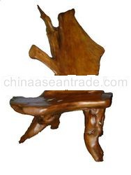 TEAK ROOT BENCH TRB010