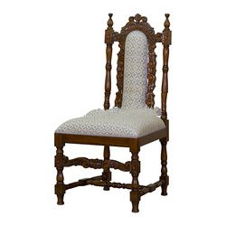 Classic Mahogany Dining Chair with Carved