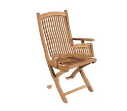 Teak Garden Furniture Randu Folding Arm Chair