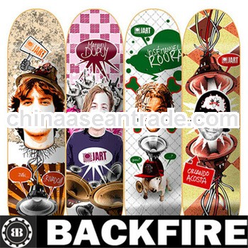 backfire skateboard maped,kiteboarding,skateboard deck canadian maple