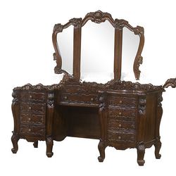 Mahogany San Rosendo Dressing Table with Mirror