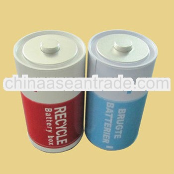 battery shape tin box