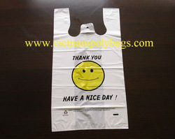 Vest carrier poly plastic bag made in 