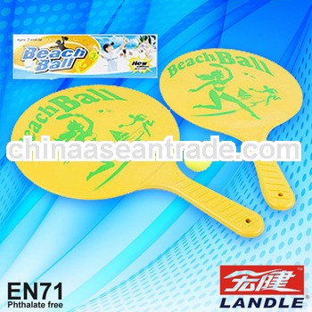 beach ball printing wood plastic with ball promotion beach rackets