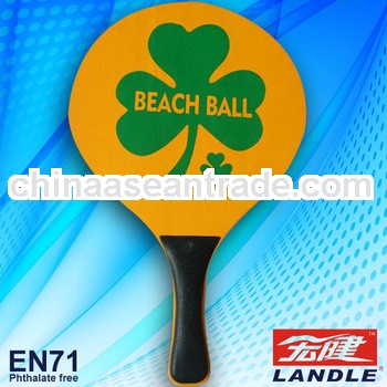 beach paddle racket / PVC bag packing wooden made beach racket set