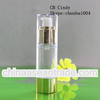 beautiful pump cap for glass airless pump bottle 30ml