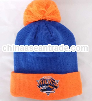 best selling KICKS knitted bobble beanie winter hat and cap with pompom