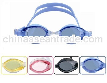 best waterproof swim goggles, siamesed style with gasket and strap, free swimming goggle