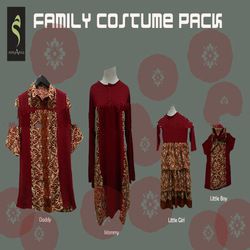 Moslem Family Celebration Costume