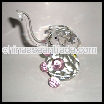 big nose crystal elephant for baby favor