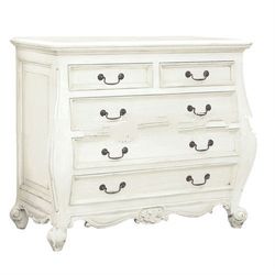 white bombe chest of drawers