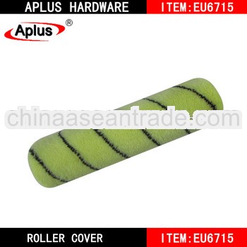 black single stripe green fiber decorative paint roller