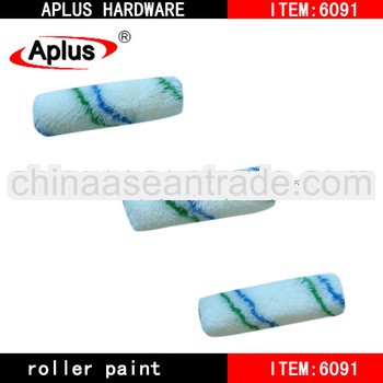 blue and green stripe mini paint roller refill