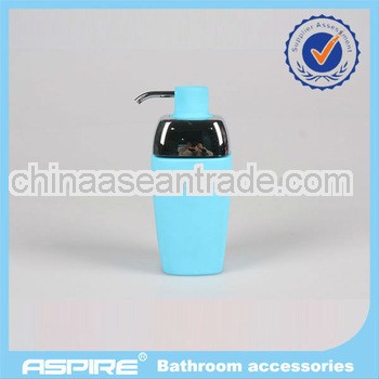 blue dispenser with rubber coating