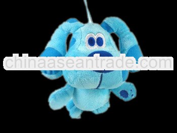 blue plush toys plush dog keychain