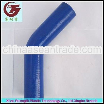 blue silicone hose with polyester reinforcement for auto parts
