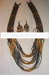 Multi Strand & Color Rich Tribal Necklace