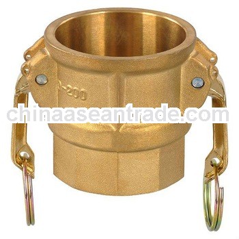 brass camlock hose coupling with handle ring pin