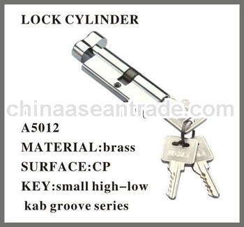 brass cylinder lock with 5pcs double security computer keys