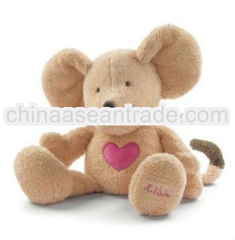 brown lovely mouse toy plush toy