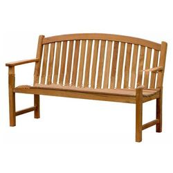 Teak Patio Furniture - Bow Back Bench 150 Cm